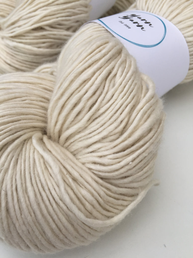 Organic eri silk yarn, gauge, tensions and needle sizes.