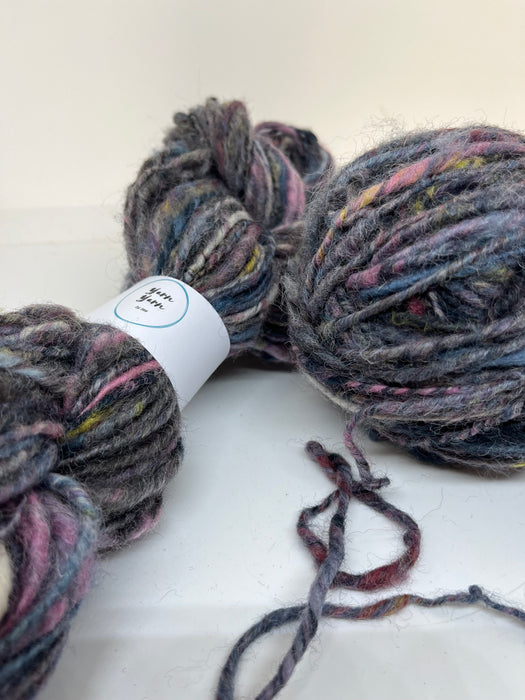 Recycled raw merino with sari silk fibres. 2 left!