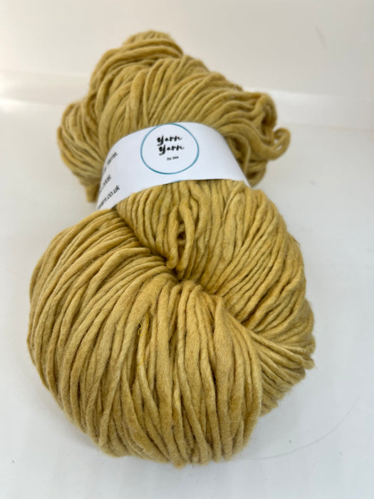 Super soft merino with mulberry silk. Butterscotch.