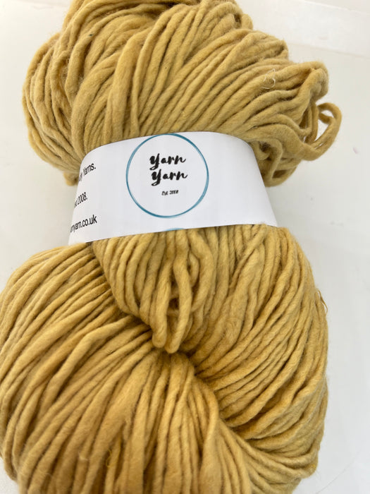 Super soft merino with mulberry silk. Butterscotch.