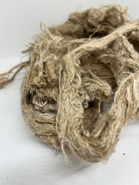 Natural hemp loose fibres. Washed.