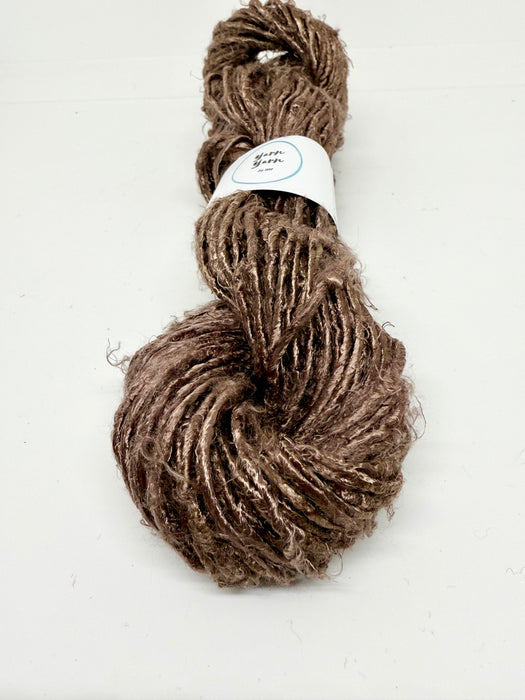 Banana yarn. Brown. Vegan yarn.