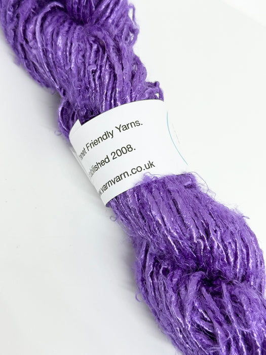 Banana yarn. Purple. Vegan yarn.