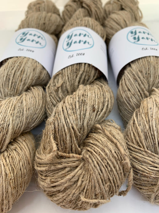 Nettle yarn, handspun organic natural yarn.