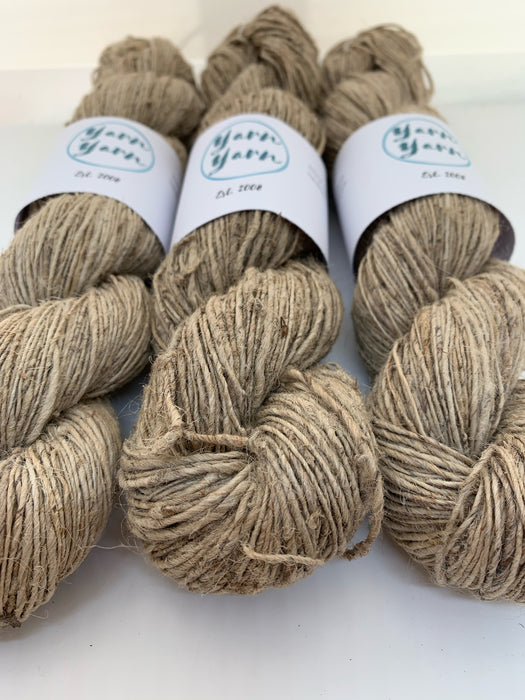 Nettle yarn, handspun organic natural yarn.