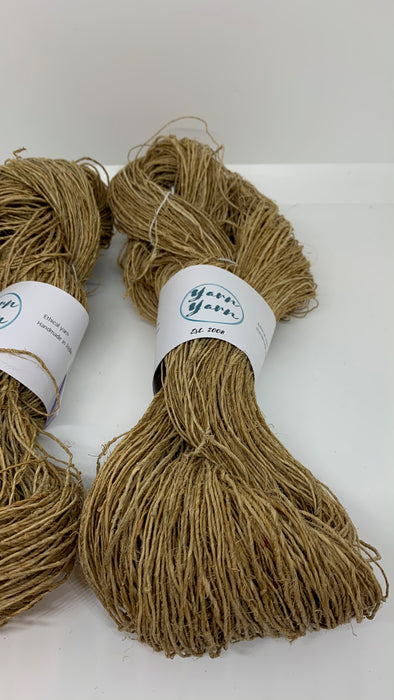 Hemp yarn, organic yarn. Natural plant yarn.