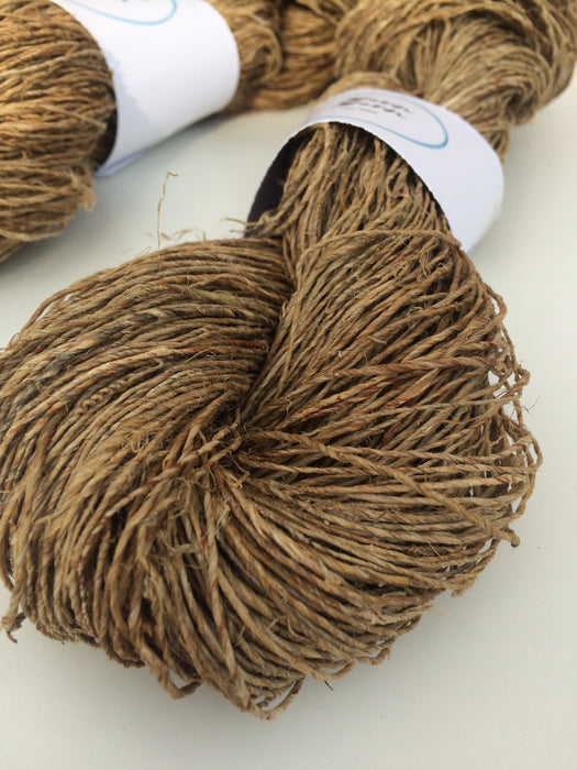 Hemp yarn, organic yarn. Natural plant yarn.